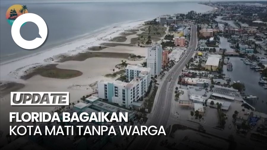 Video: Penampakan Florida Sepi Ditinggal Warganya Imbas Topan Milton