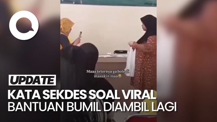 Video: Viral Bantuan Bumil di Bandung Diambil Lagi, Ini Kata Sekdes