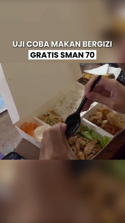 Video Gibran Sebut Makan Bergizi Gratis di SMAN 70 Termewah, Ini Menunya