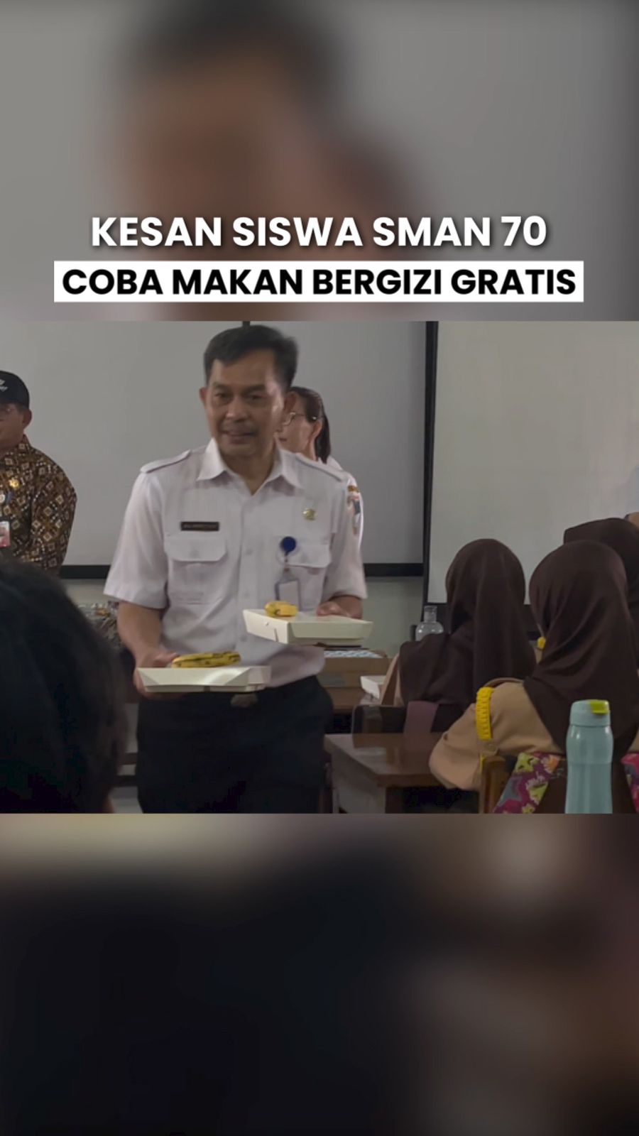 Video Kata Siswa SMAN 70 Jakarta Jajal Menu Makan Bergizi Gratis