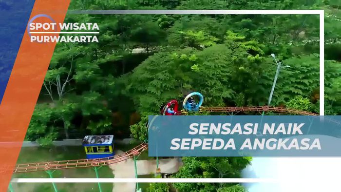 Mencoba Sensasi Naik Sepeda Angkasa di Green Valley, Purwakarta
