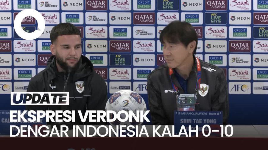 Video Ekspresi STY dan Verdonk Dengar Bahrain Pernah Kalahkan Indonesia 10-0