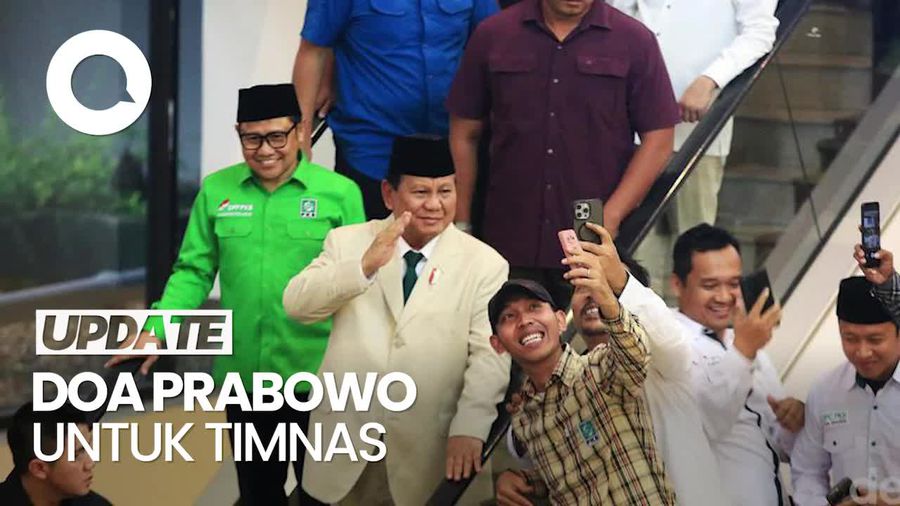 Video Prabowo Doakan Timnas Indonesia Menang Lawan Bahrain
