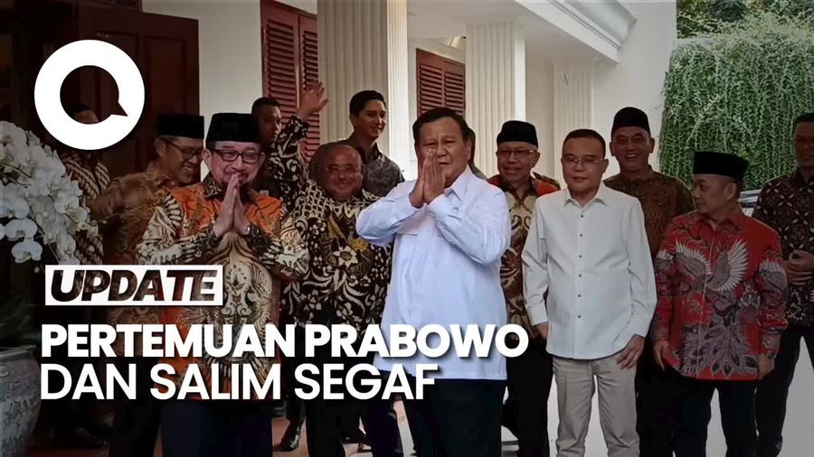 Video: Salim Segaf PKS Tiba di Kertanegara, Disambut Prabowo