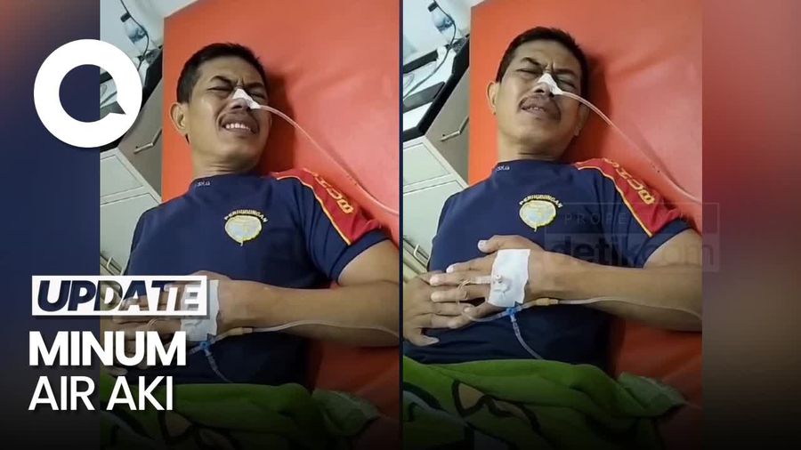 Video: Petugas Dishub Pasuruan Dilarikan ke RS Seusai Minum Air Aki di Kulkas