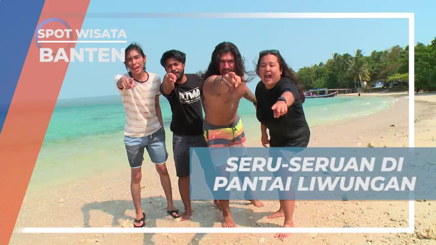 Seru-seruan Bersama di Pantai Liwungan Tanjung Lesung Banten