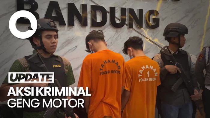 Video Tampang Anggota Geng Motor Pengeroyok Pemuda di Bandung