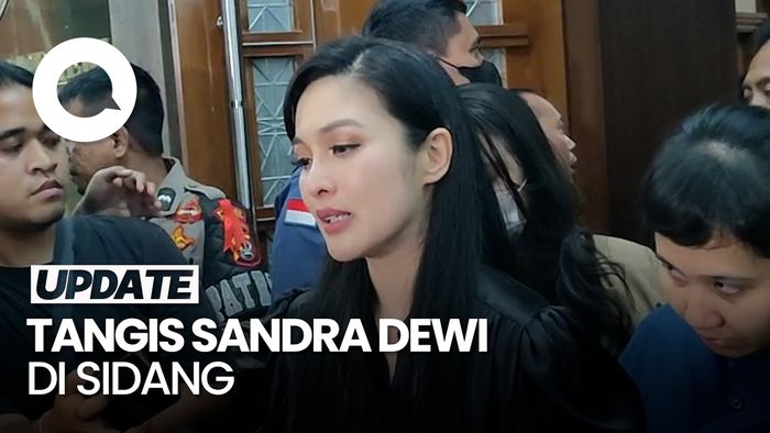 Video: Tangis Sandra Dewi Pecah di Sidang Kasus Korupsi Timah