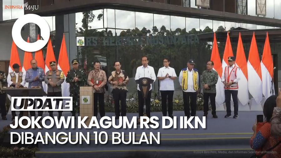 Video: Jokowi Kagum RS di IKN Dibangun Hanya dalam Waktu 10 Bulan