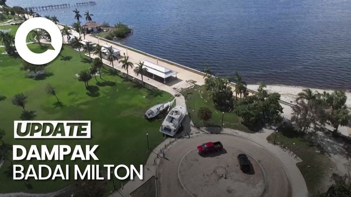 Video: Penampakan Dampak Badai Milton di Florida, Kapal-kapal Terdampar ke Jalanan