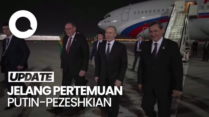 Video: Putin Tiba di Turkmenistan Jelang Pertemuan dengan Presiden Iran