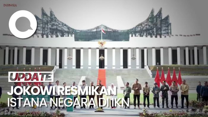 Video: Detik-detik Peresmian Istana Negara di IKN oleh Jokowi