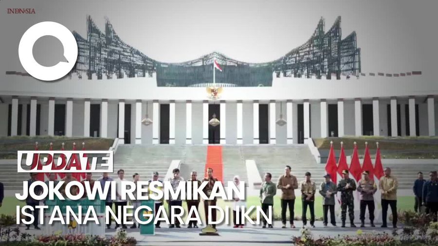 Video: Detik-detik Peresmian Istana Negara di IKN oleh Jokowi