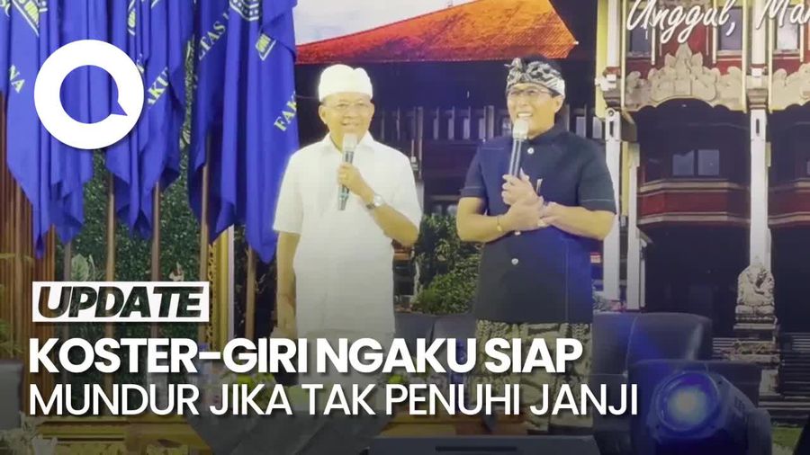 Video: Koster-Giri Ngaku Siap Mundur di Hadapan Mahasiswa Jika Cuma Obral Janji