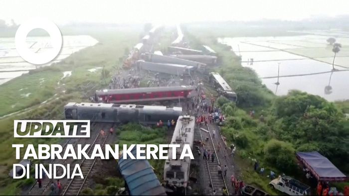 Video Tabrakan Kereta di India, 19 Orang Luka-luka