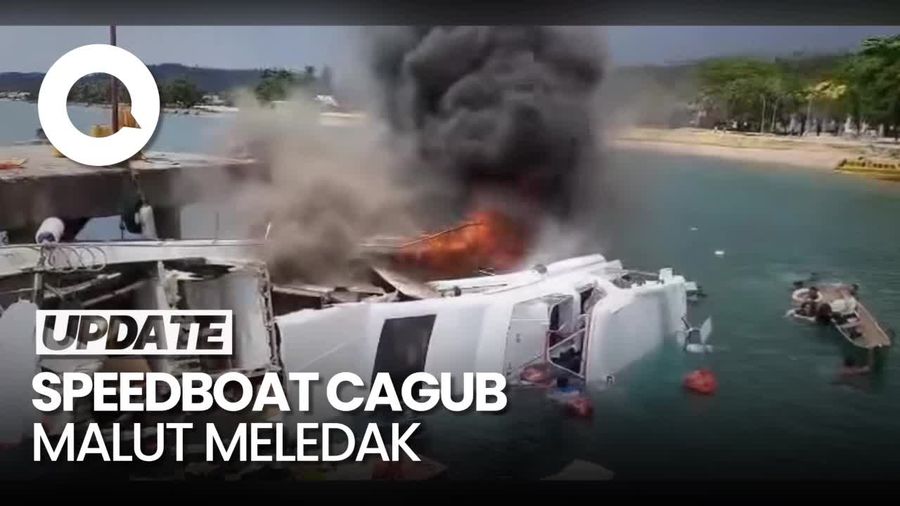 Video Speedboat Rombongan Cagub Malut Benny Laos Meledak