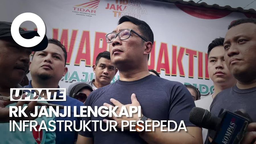 Video RK Ingin Bersepeda Tak Cuma untuk Rekreasi, Janji Lengkapi Infrastruktur