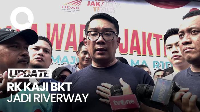 Video Ridwan Kamil Kaji Peluang BKT Jadi Riverway
