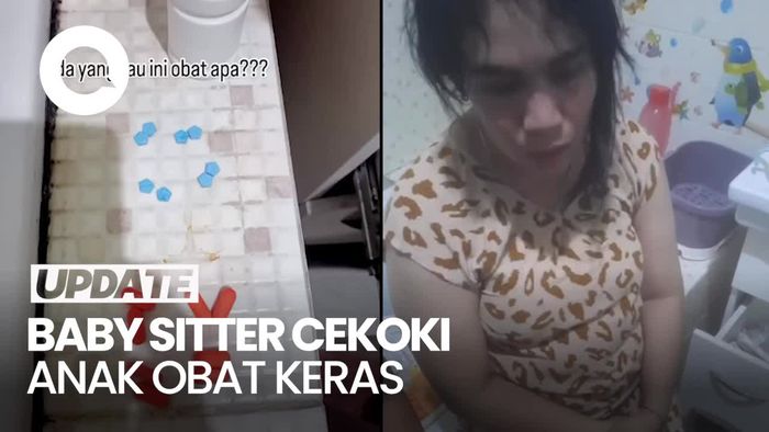 Video Viral Baby Sitter di Surabaya Cekoki Anak Obat Keras, Polisi Turun Tangan