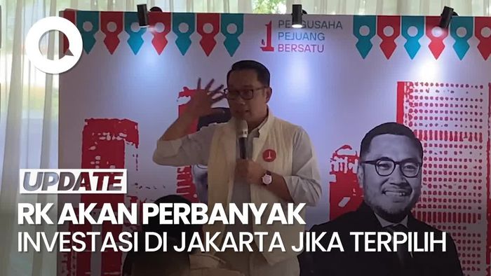 Video: RK Janji Akan Perbanyak Investasi di Jakarta Jika Terpilih