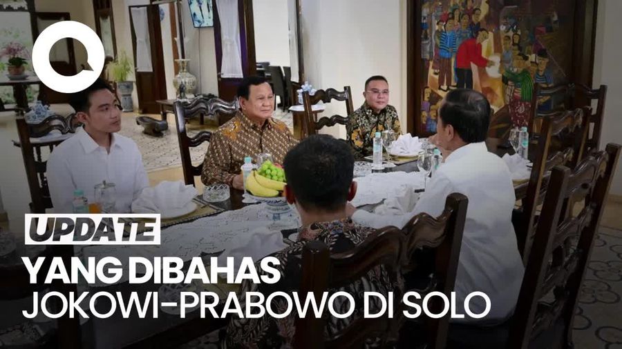 Video Gerindra soal Pertemuan Jokowi-Prabowo di Solo: Bahas Persiapan 20 Oktober