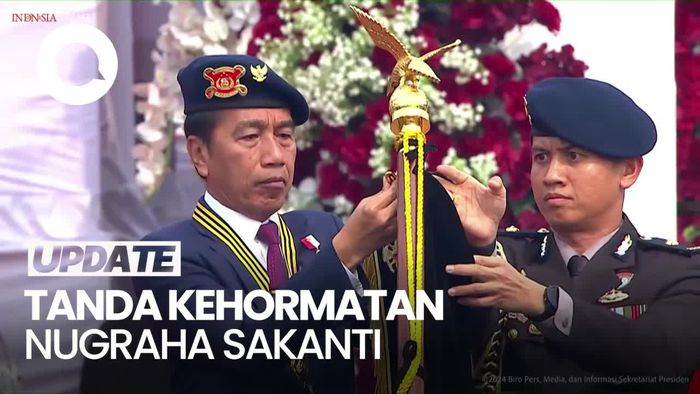 Video Jokowi Beri Tanda Kehormatan Nugraha Sakanti ke 7 Satker Polri