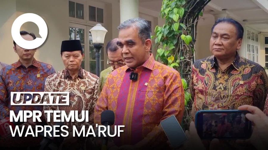 Video MPR Temui Wapres Maruf: Antar Undangan Pelantikan Prabowo-Gibran