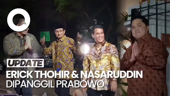 Video: Erick Thohir-Nasaruddin-Budi Gunadi Merapat ke Rumah Prabowo