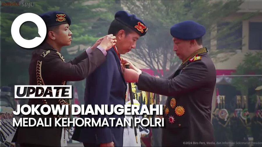 Video Jokowi Dianugerahi Medali Kehormatan Loka Praja Samrakshana