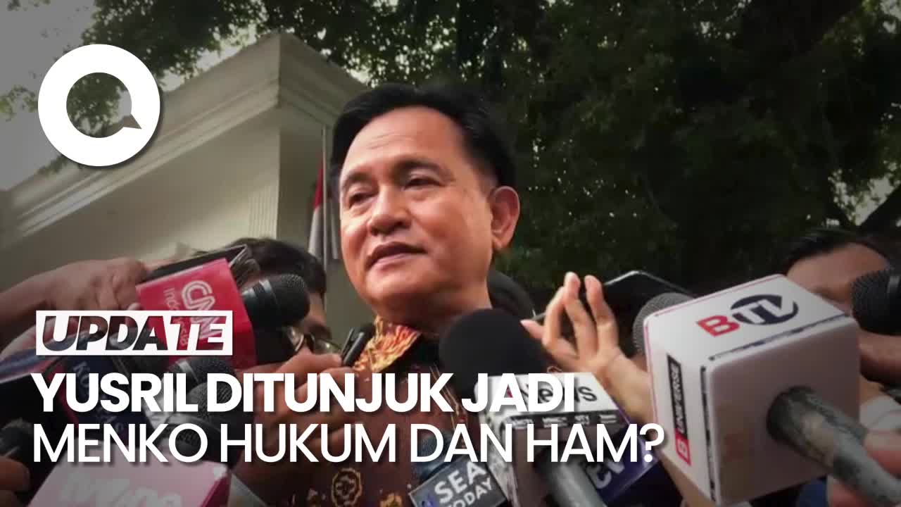 Video: Yusril Ngaku Ditugaskan Prabowo Jadi Menko Hukum Dan HAM