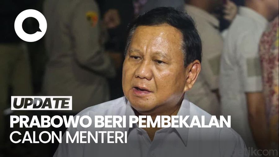 Video Prabowo Beri Pembekalan Kabinet Besok Pagi di Hambalang