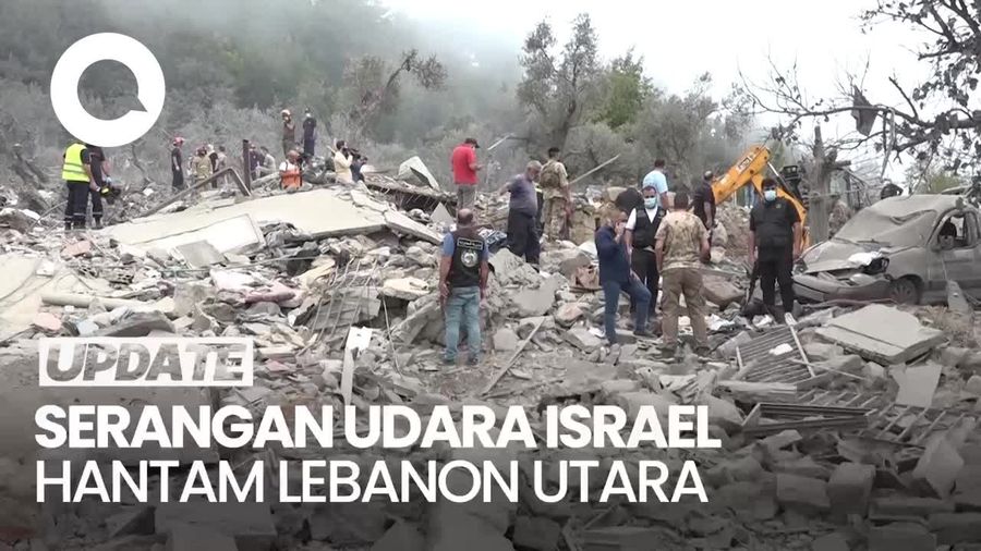 Video: Lebanon Utara Dihantam Rudal Israel, 21 Orang Tewas