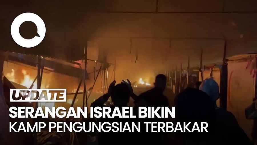 Video: Kejamnya Serangan Israel di Deir Al-Balah, Pengungsi Terbakar Hidup-hidup