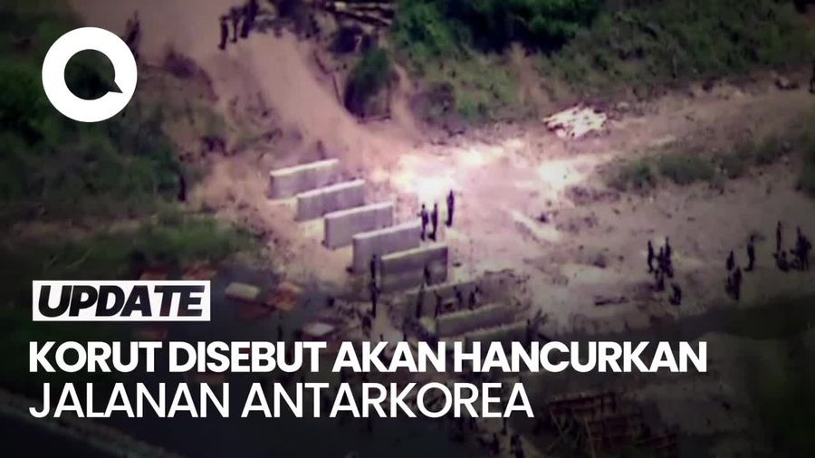 Video Korsel: Korut Bersiap Ledakan Jalanan Perbatasan Antarkorea