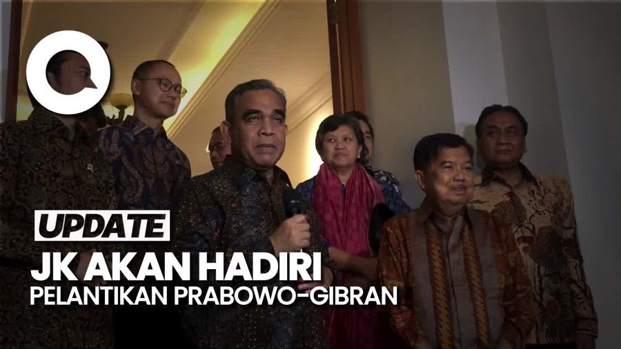 Video: JK Akan Hadiri Pelantikan Prabowo-Gibran 20 Oktober