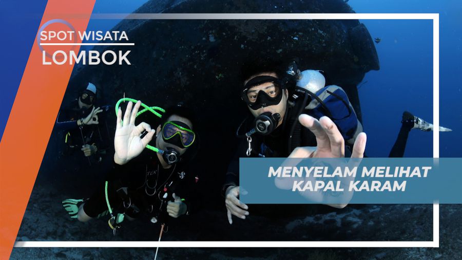 Mengagumi Keindahan Kapal Karam di Lombok