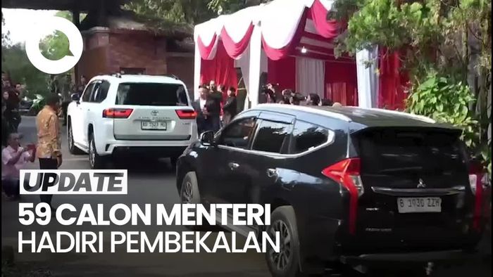 Video: 59 Calon Menteri Kabinet Prabowo-Gibran Hadiri Pembekalan di Hambalang