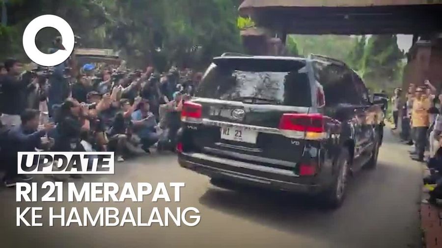 Video Mobil Plat RI 21 Merapat ke Pembekalan Calon Menteri di Hambalang