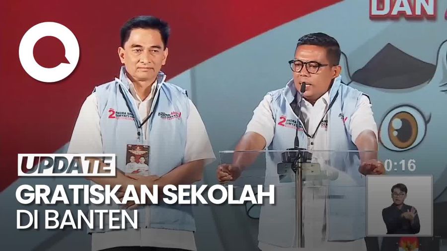 Video: Andra Soni-Dimyati Janji Gratiskan Biaya Sekolah di Banten