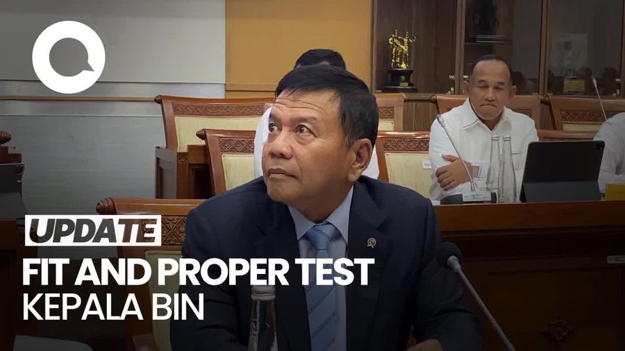 Video Herindra Tiba di DPR Jelang Fit and Proper Test Kepala BIN