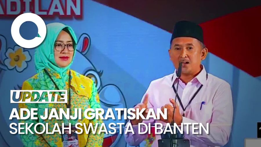 Video Ade Sumardi Janji Gratiskan Sekolah Swasta di Banten: Kita Subsidi!