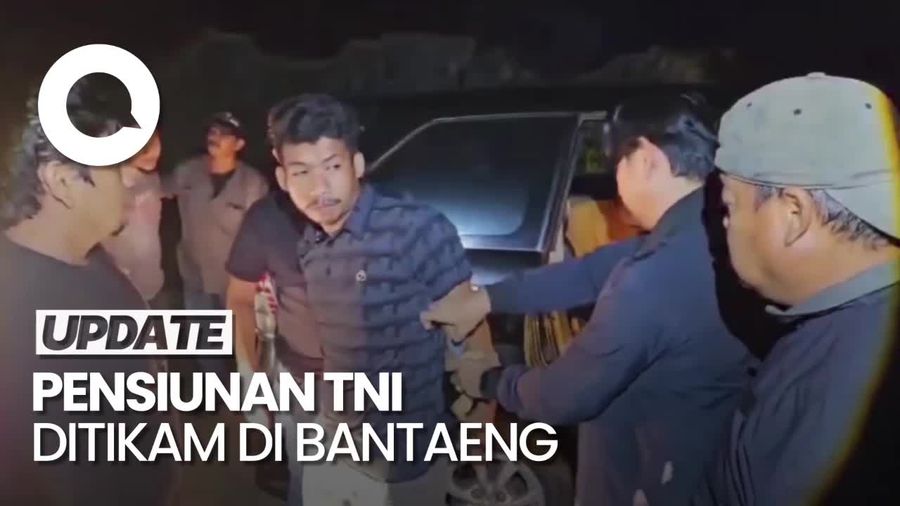 Video: Momen Penangkapan Pelaku Penikaman Pensiunan TNI di Bantaeng