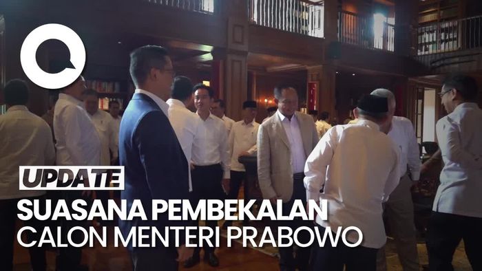 Video Para Calon Menteri Berkemeja Putih Saat Pembekalan di Hambalang
