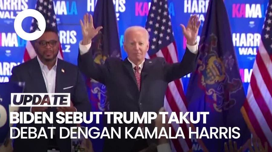 Video Biden: Trump Takut Setengah Mati Kalah Debat dengan Kamala Harris