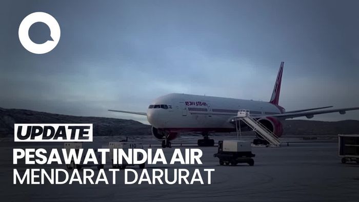 Video Pesawat Air India Tujuan AS Mendarat Darurat Gegara Teror Ancaman Bom