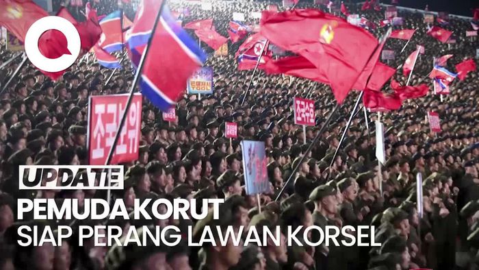 Video 1,4 Juta Pemuda Korut Gabung Militer, Siap Perang Lawan Korsel