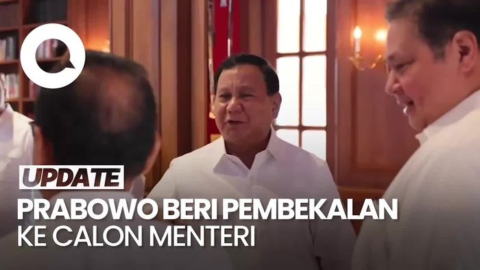Video: Sederet Pesan Prabowo ke Calon Menteri, Gibran Tak Ikut Beri Arahan