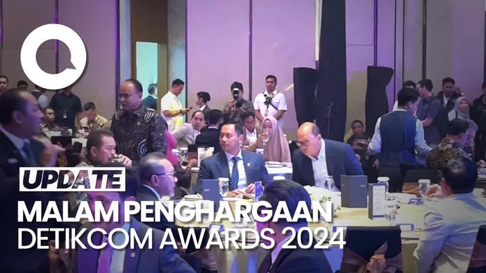 Video: Sejumlah Menteri-Ketum Parpol Hadiri detikcom Awards 2024