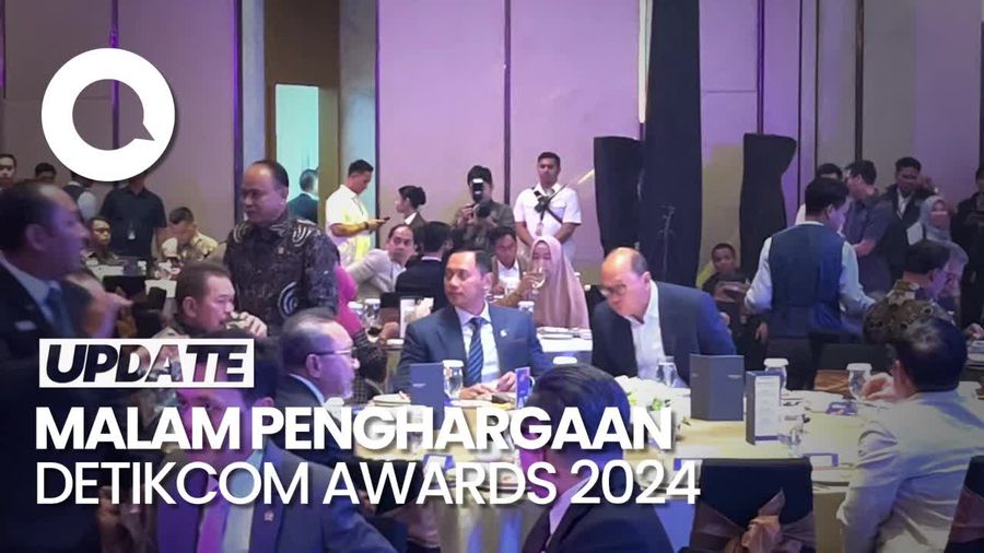 Video: Sejumlah Menteri-Ketum Parpol Hadiri detikcom Awards 2024