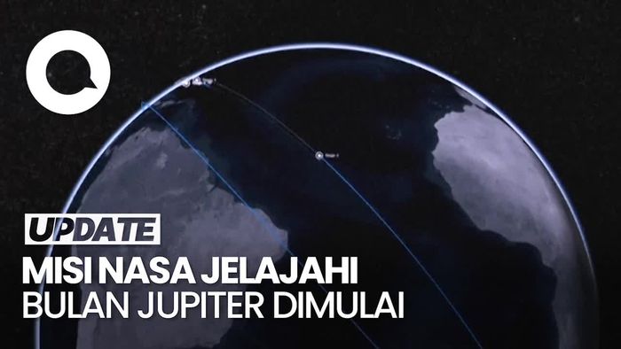 Video Detik-detik Pesawat NASA Europa Clipper Meluncur Jelajahi Bulan Jupiter